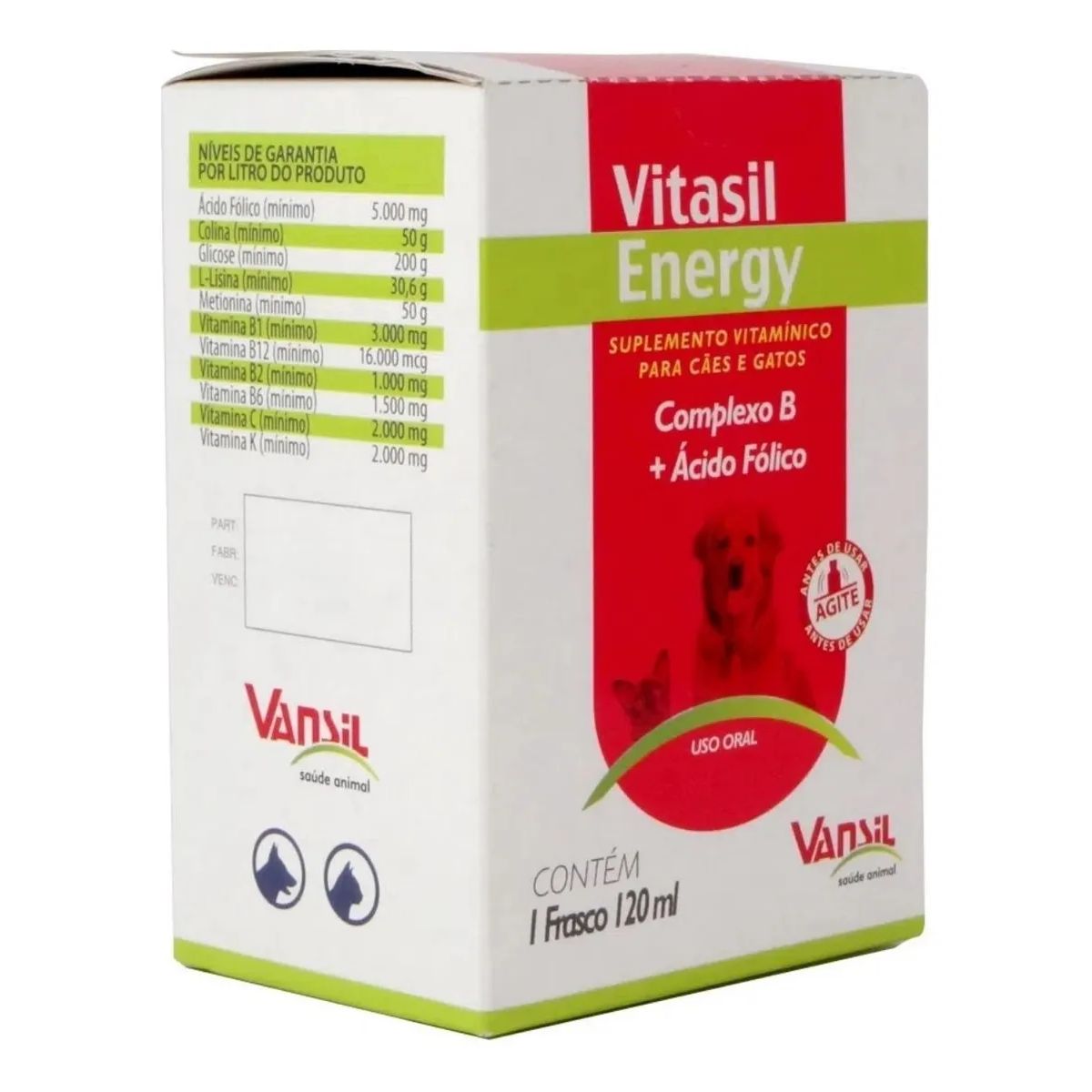 Vitasil Energy 120ml Suplemento Vitaminico - Vansil - Imagem 3