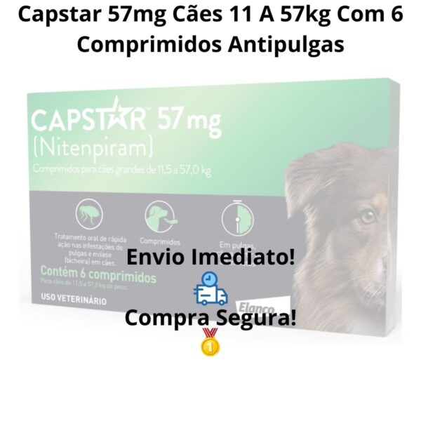 Antipulgas Capstar 57mg Para Cães Caixa Com 6 Comprimidos – Elanco - Imagem 8