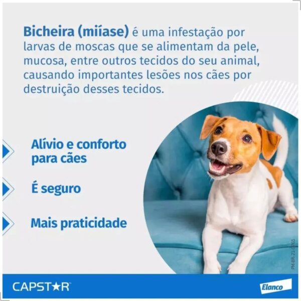 Antipulgas Capstar 57mg Para Cães Caixa Com 6 Comprimidos – Elanco - Imagem 4