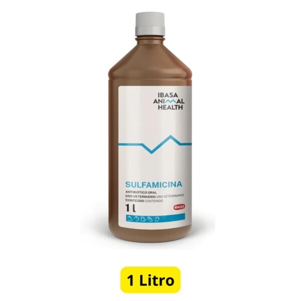 Sulfamicina Para Aves 1 Litro - Para Tratamento De Coccidiose - Ibasa - Imagem 2