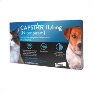 Antipulgas Capstar 11,4 Mg Para Cães E Gatos Caixa Com 6 Comprimidos - Elanco