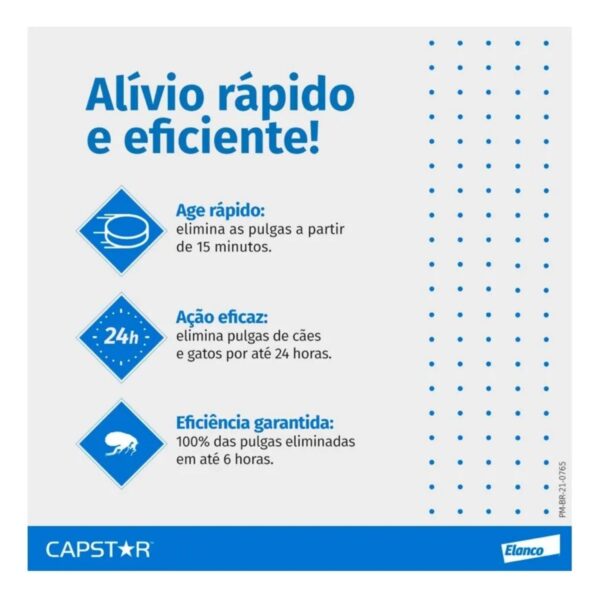 Antipulgas Capstar 57mg Para Cães Caixa Com 6 Comprimidos – Elanco - Imagem 5
