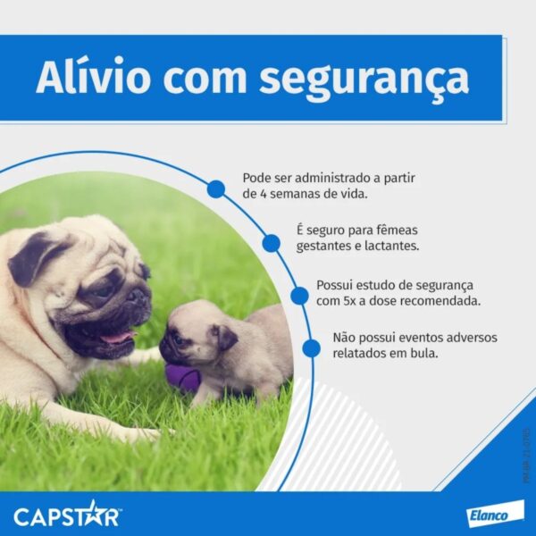 Antipulgas Capstar 57mg Para Cães Caixa Com 6 Comprimidos – Elanco - Imagem 6