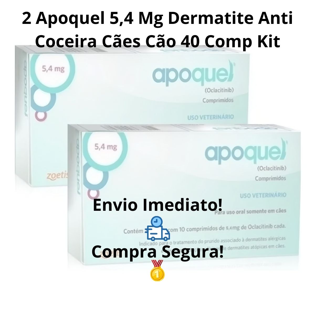2un Apoquel 5,4mg 20 Comprimidos - Zoetis - Imagem 9