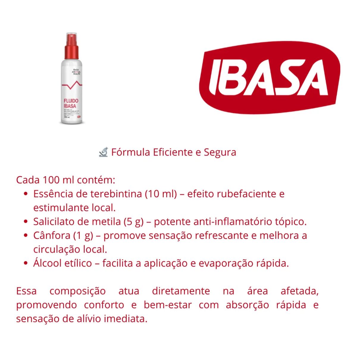 2un Fluido Ibasa Spray 100ml - Para Dor Muscular - Imagem 4