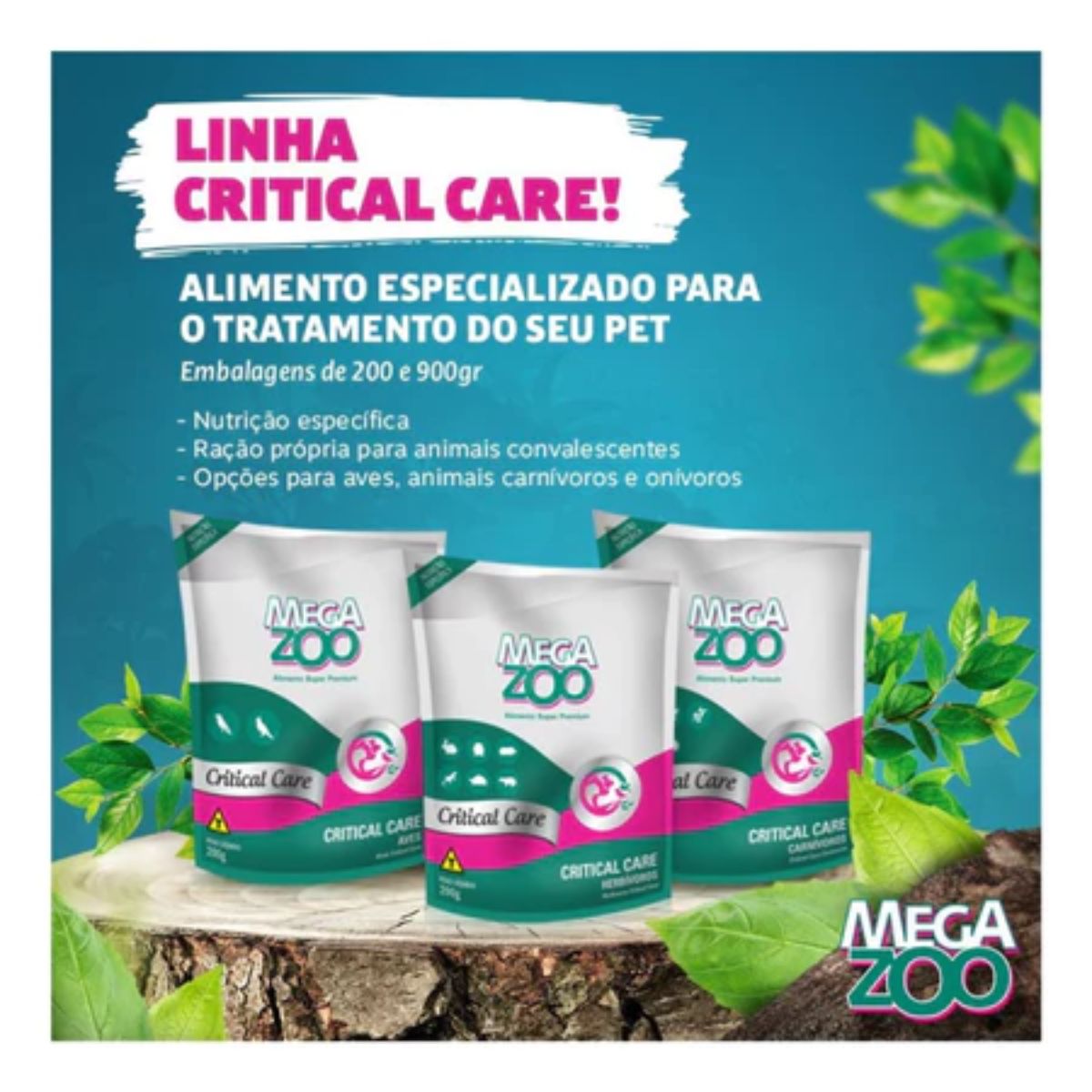 Ração Critical Care Herbivoros 200g - MegaZoo - Imagem 5