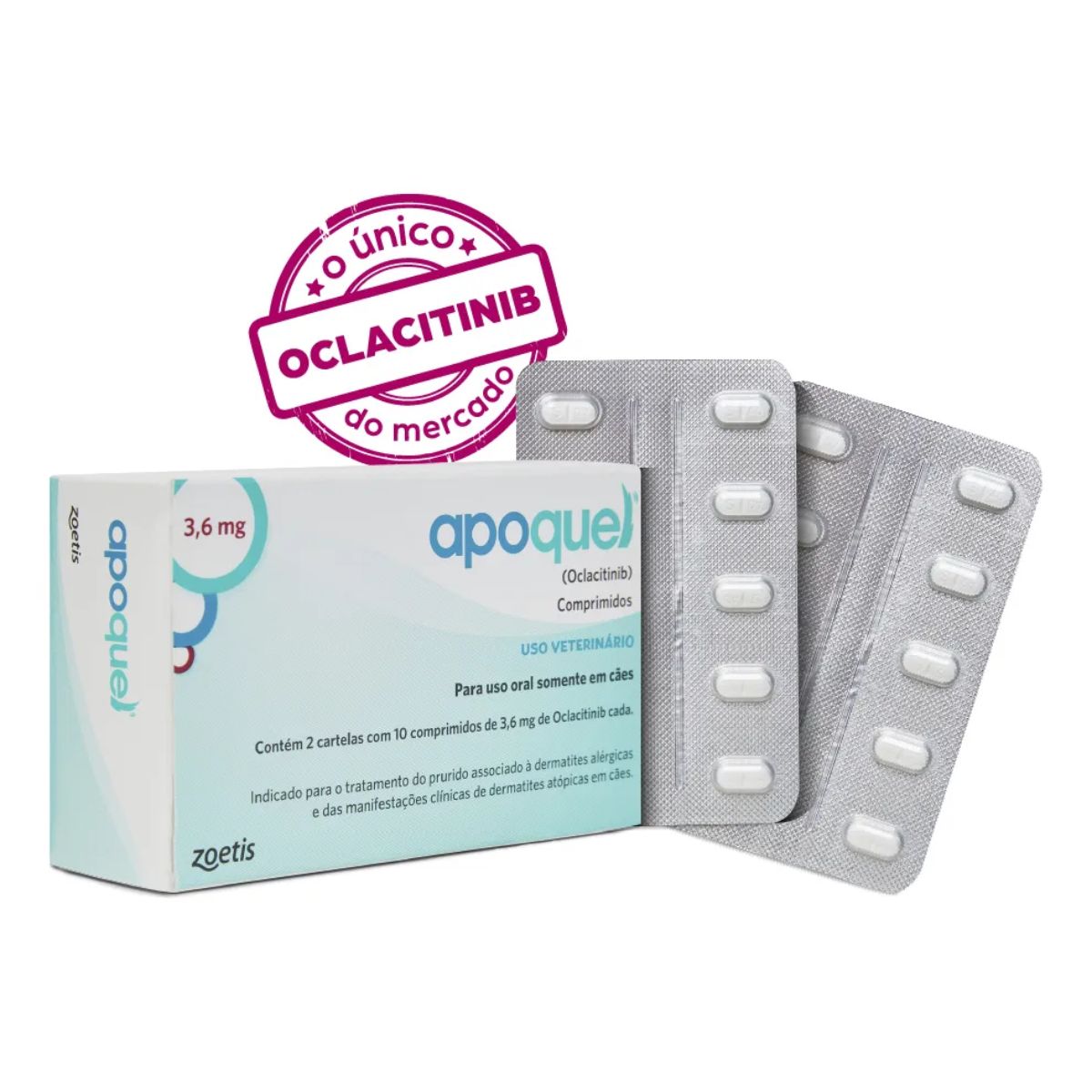 10 Cxs Apoquel 3,6 mg 20 Comprimidos - Zoetis - Imagem 4