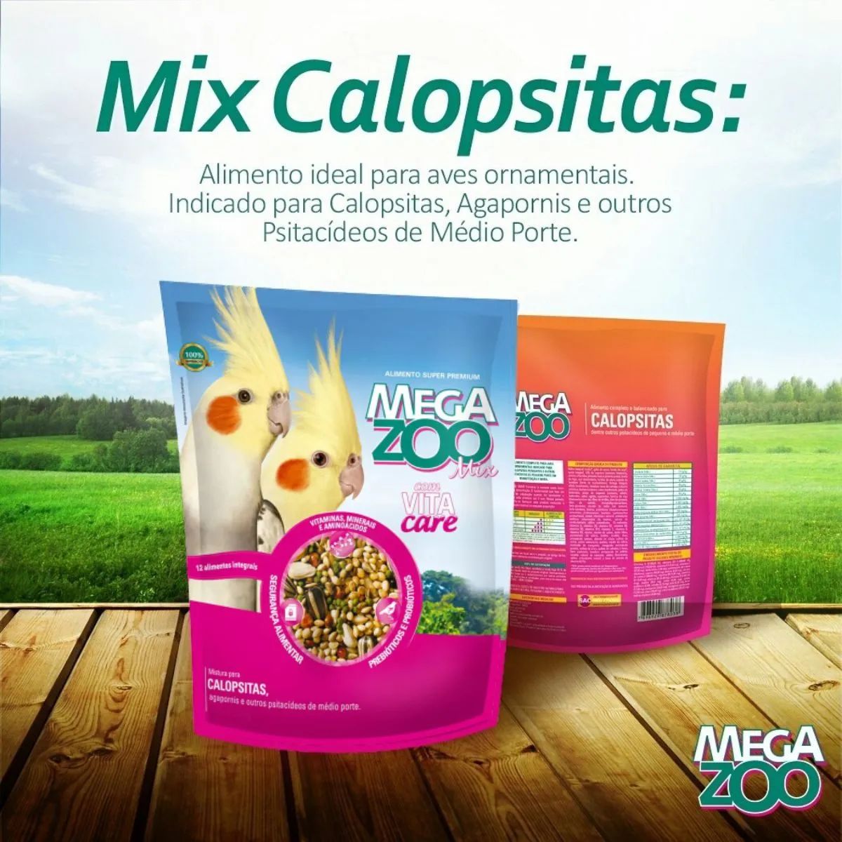 Mega Zoo Mix Calopsita 300g - Imagem 3