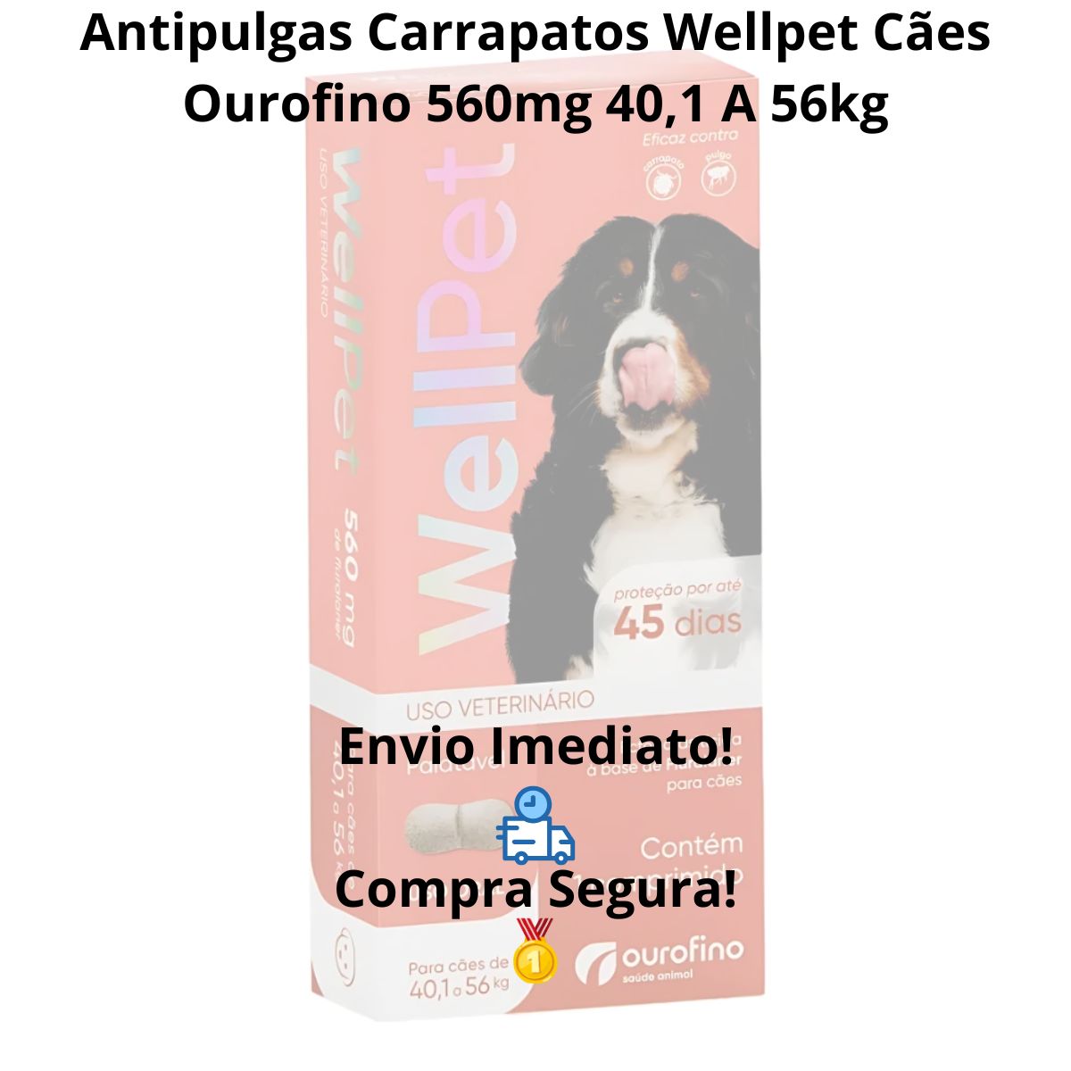 Wellpet 560mg - Caes De 40,1 A 56kg - Imagem 9