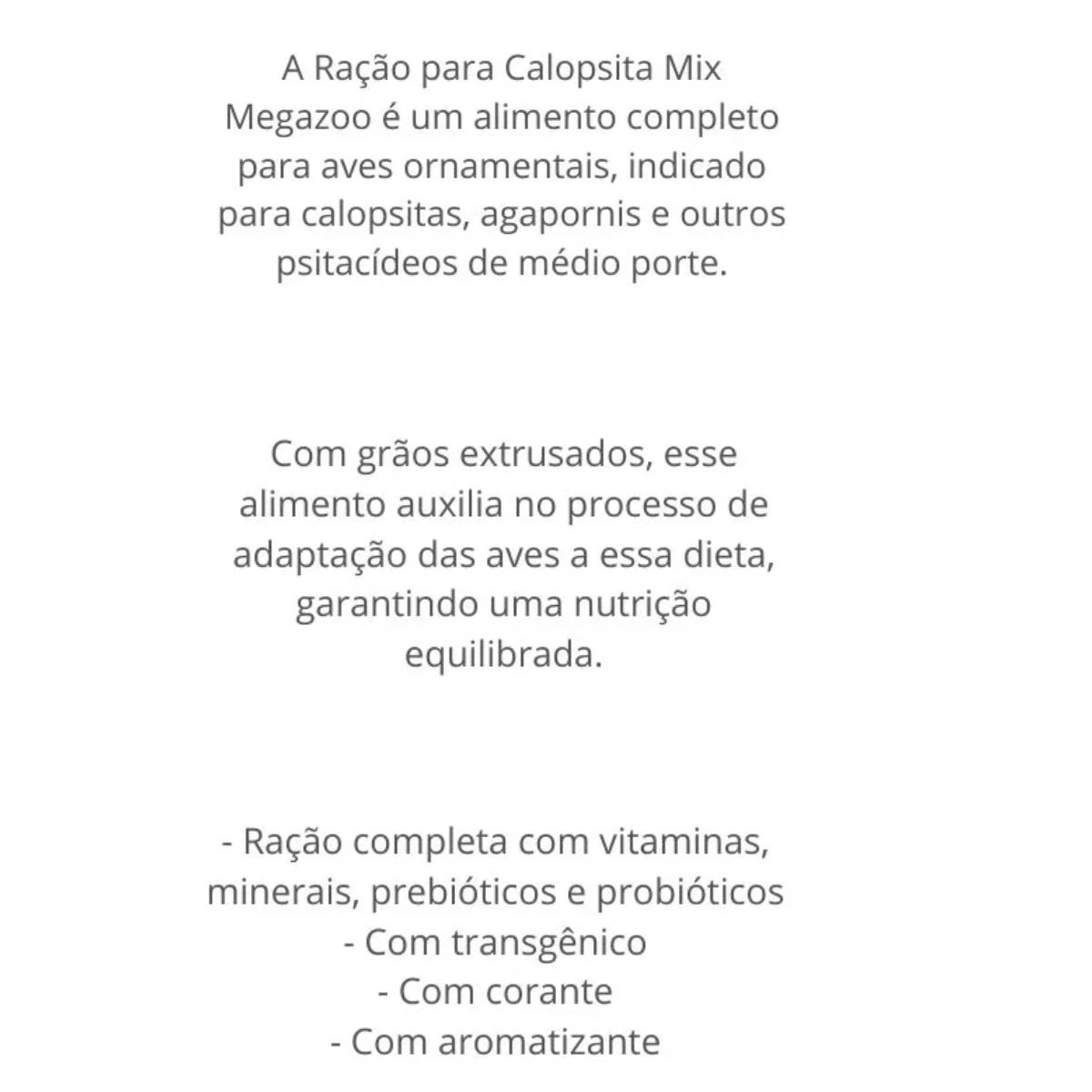 Mega Zoo Mix Calopsita 300g - Imagem 5