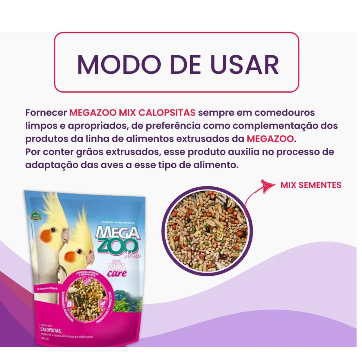 Mega Zoo Mix Calopsita 300g - Imagem 6