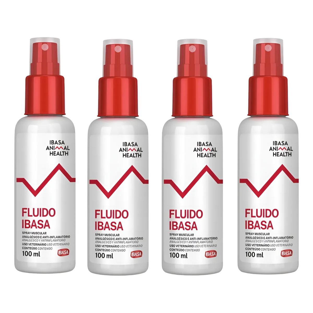 4un Fluido Ibasa Spray 100ml - Para Dor Muscular