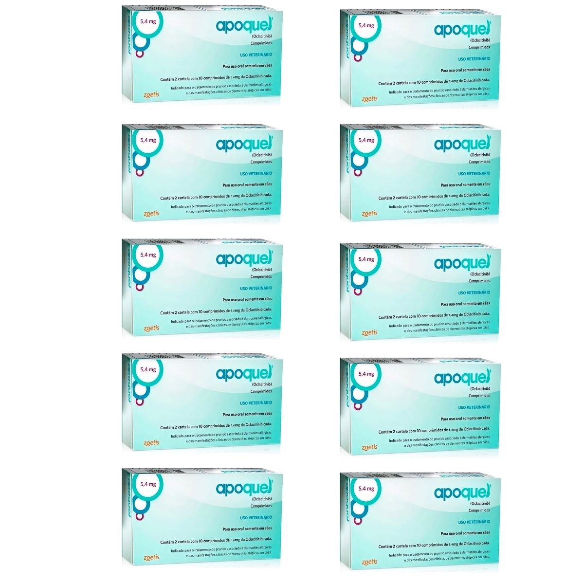 10un Apoquel 5,4mg 20 Comprimidos - Zoetis