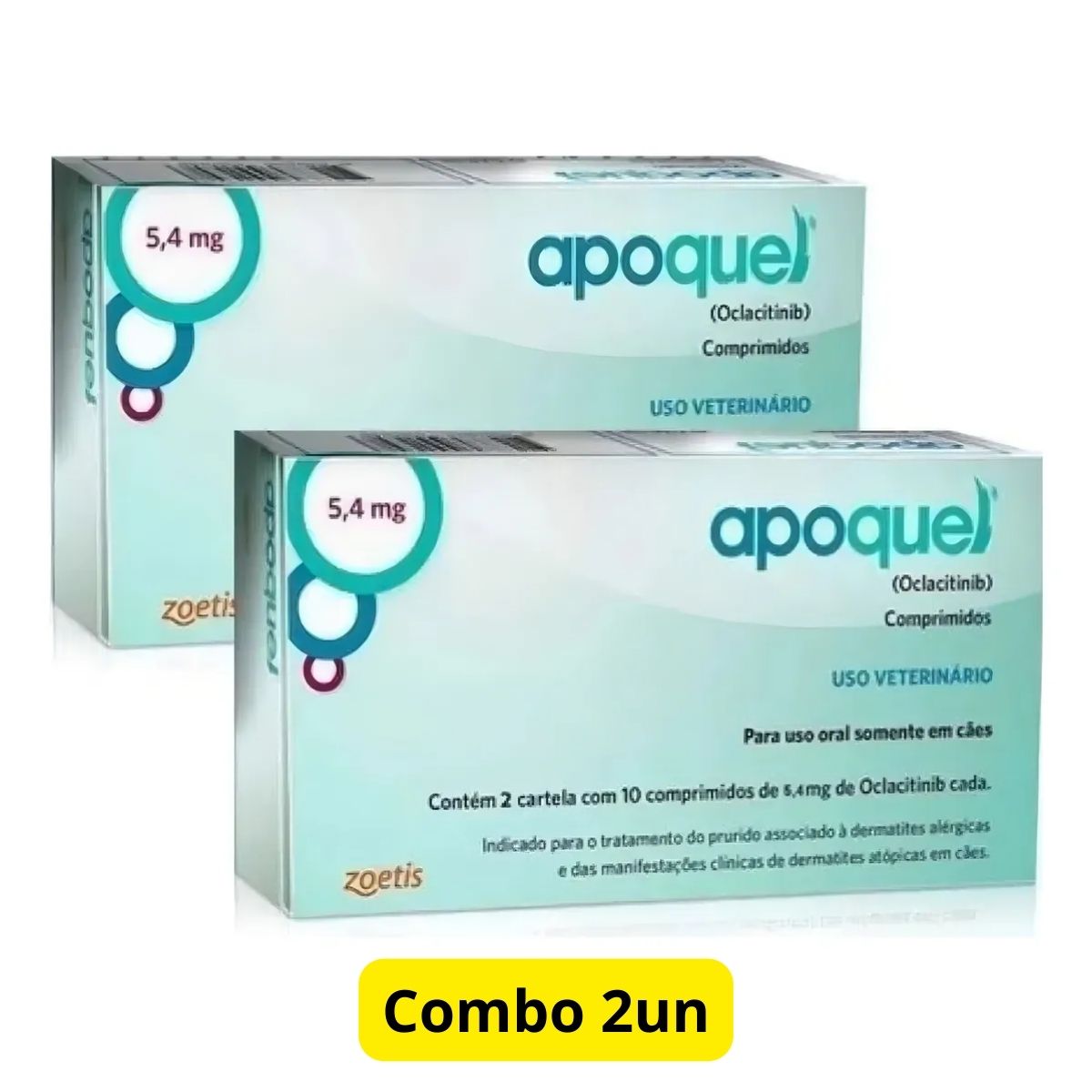 2un Apoquel 5,4mg 20 Comprimidos - Zoetis - Imagem 2