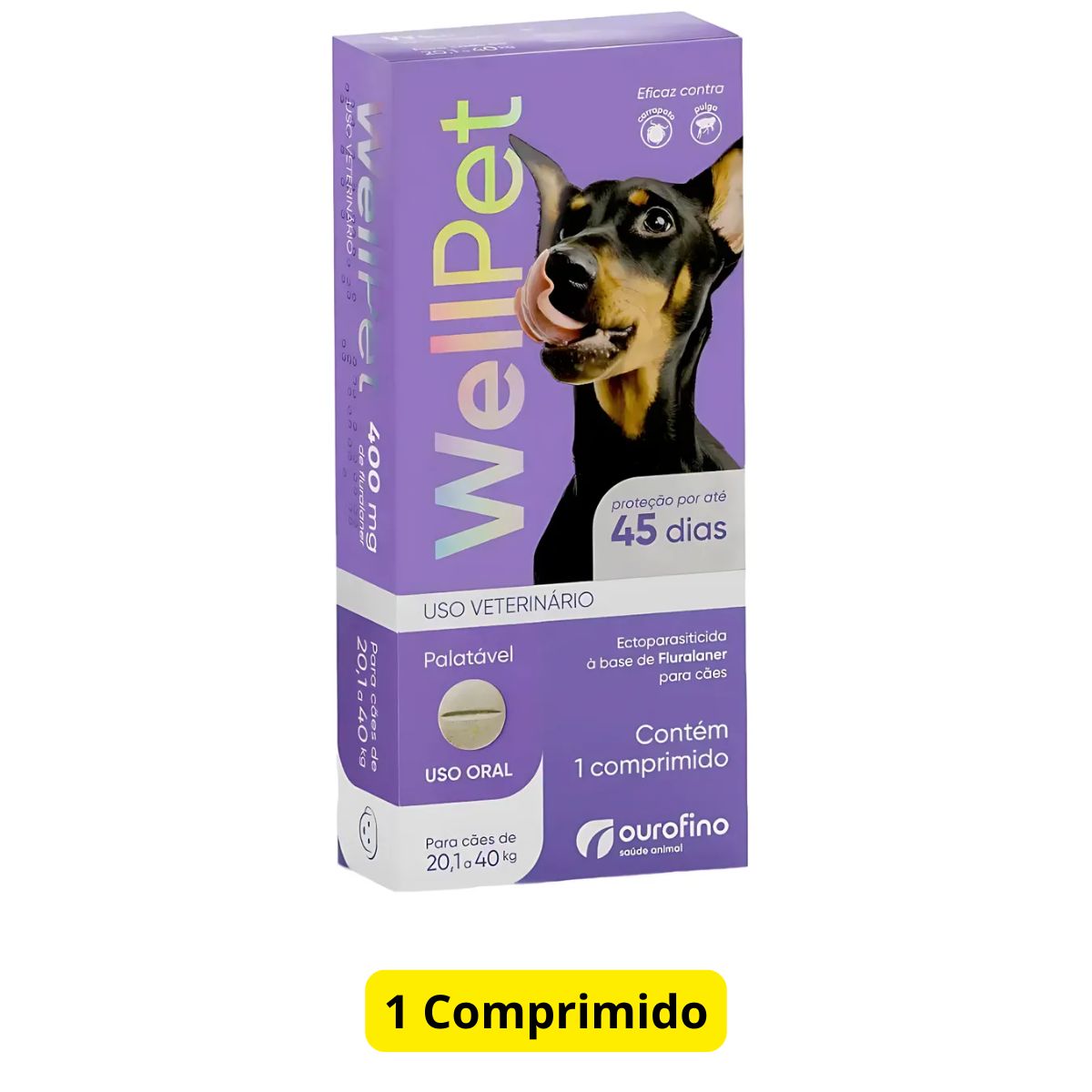 Wellpet 400mg - Caes De 20,1 A 40kg - Imagem 2