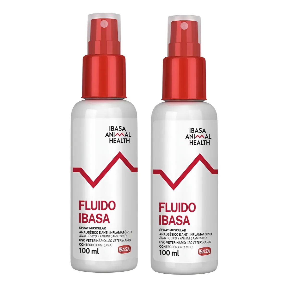 2un Fluido Ibasa Spray 100ml - Para Dor Muscular