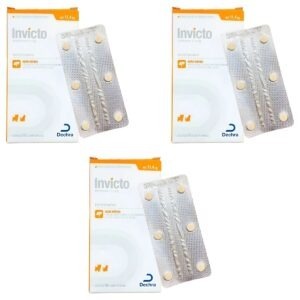 3 Caixas Invicto 11,4mg 6cp - Para Cães E Gatos - Dechra
