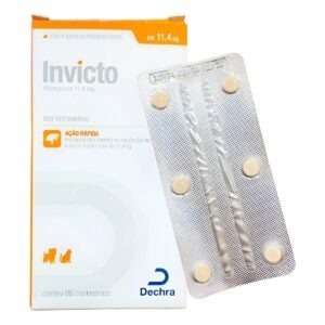 Invicto 11,4mg 6cp - Para Cães E Gatos - Dechra