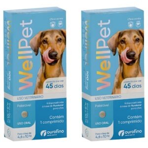2un Wellpet 100mg - Caes De 4,6 A 10kg - Ourofino