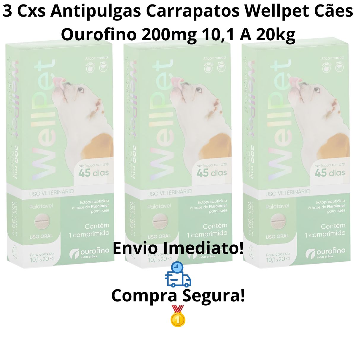 3un Wellpet 200mg - Caes De 10,1 A 20kg - Imagem 9