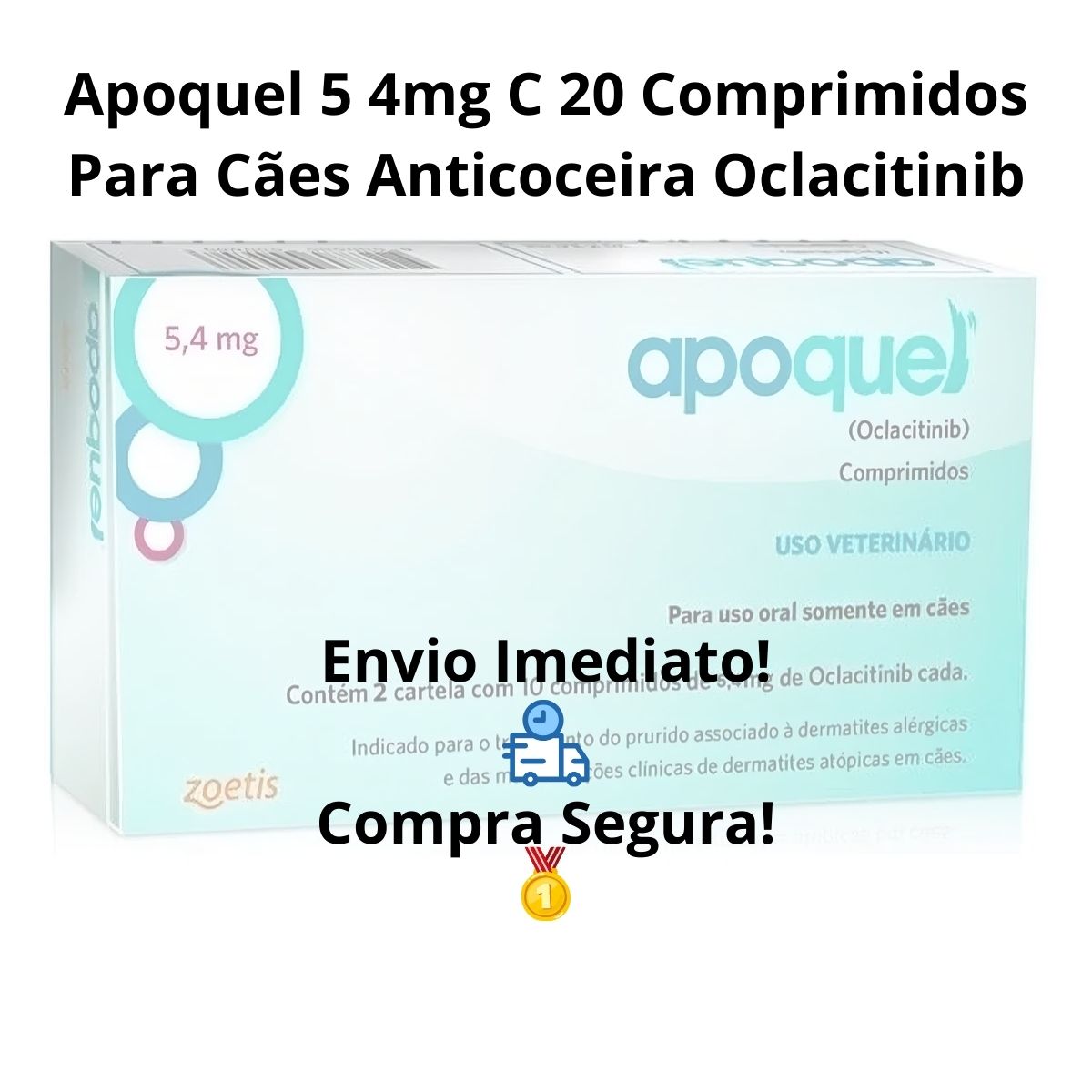Apoquel 5,4mg 20 Comprimidos - Zoetis - Imagem 9