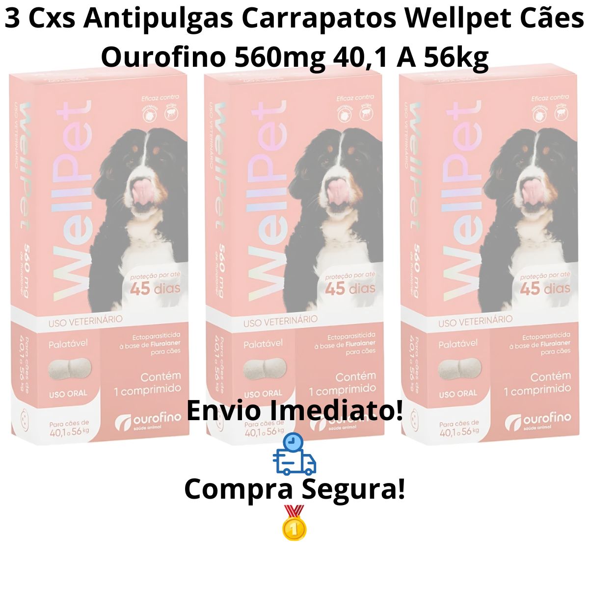 3un Wellpet 560mg - Caes De 40,1 A 56kg - Imagem 9