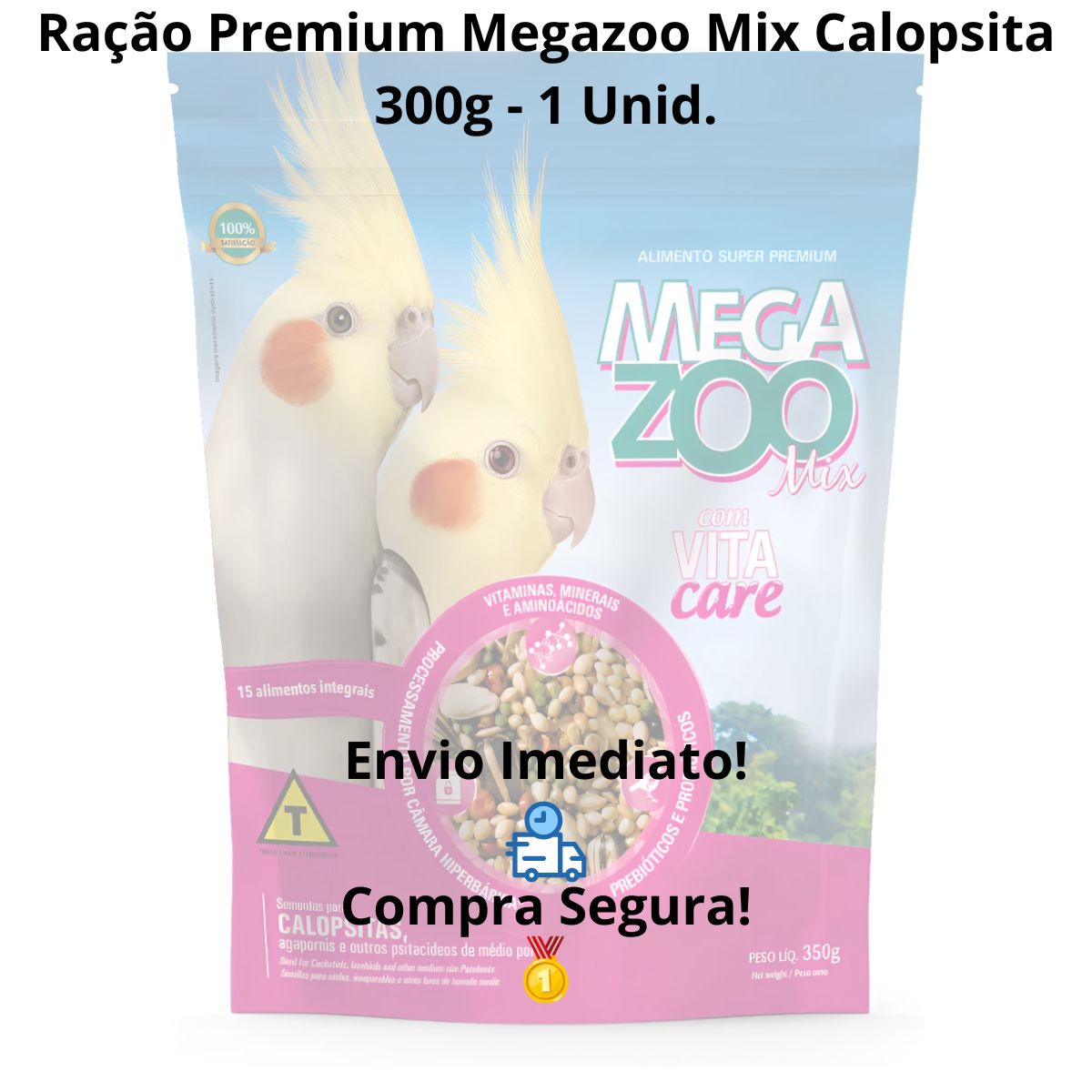 Mega Zoo Mix Calopsita 300g - Imagem 8
