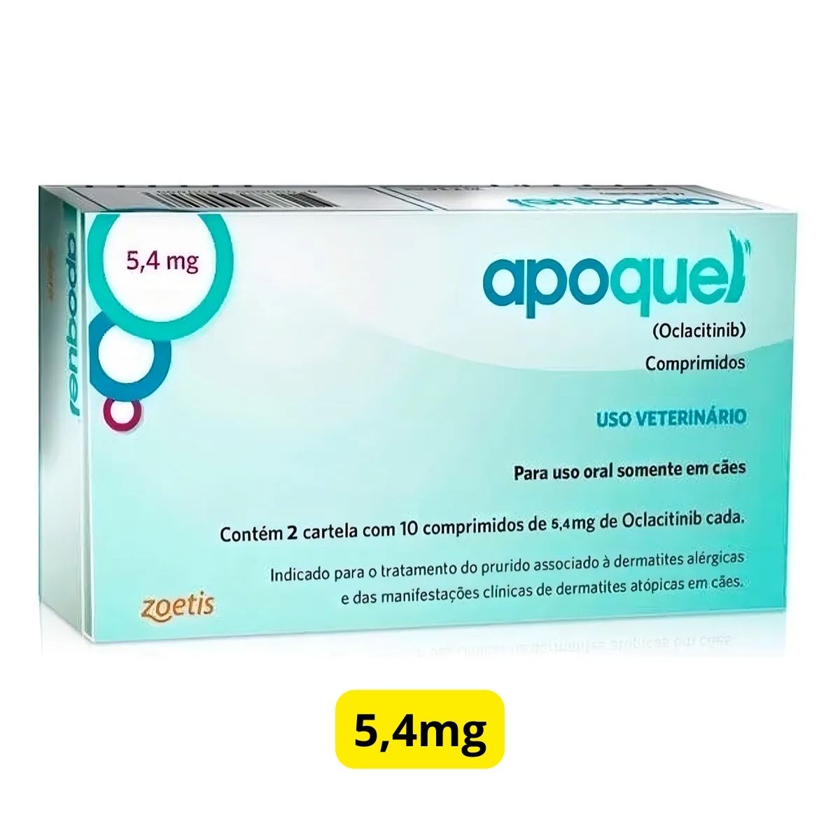 Apoquel 5,4mg 20 Comprimidos - Zoetis - Imagem 2
