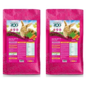 2un Ração Coelhos Ornamentais Adultos 5kg - MegaZoo