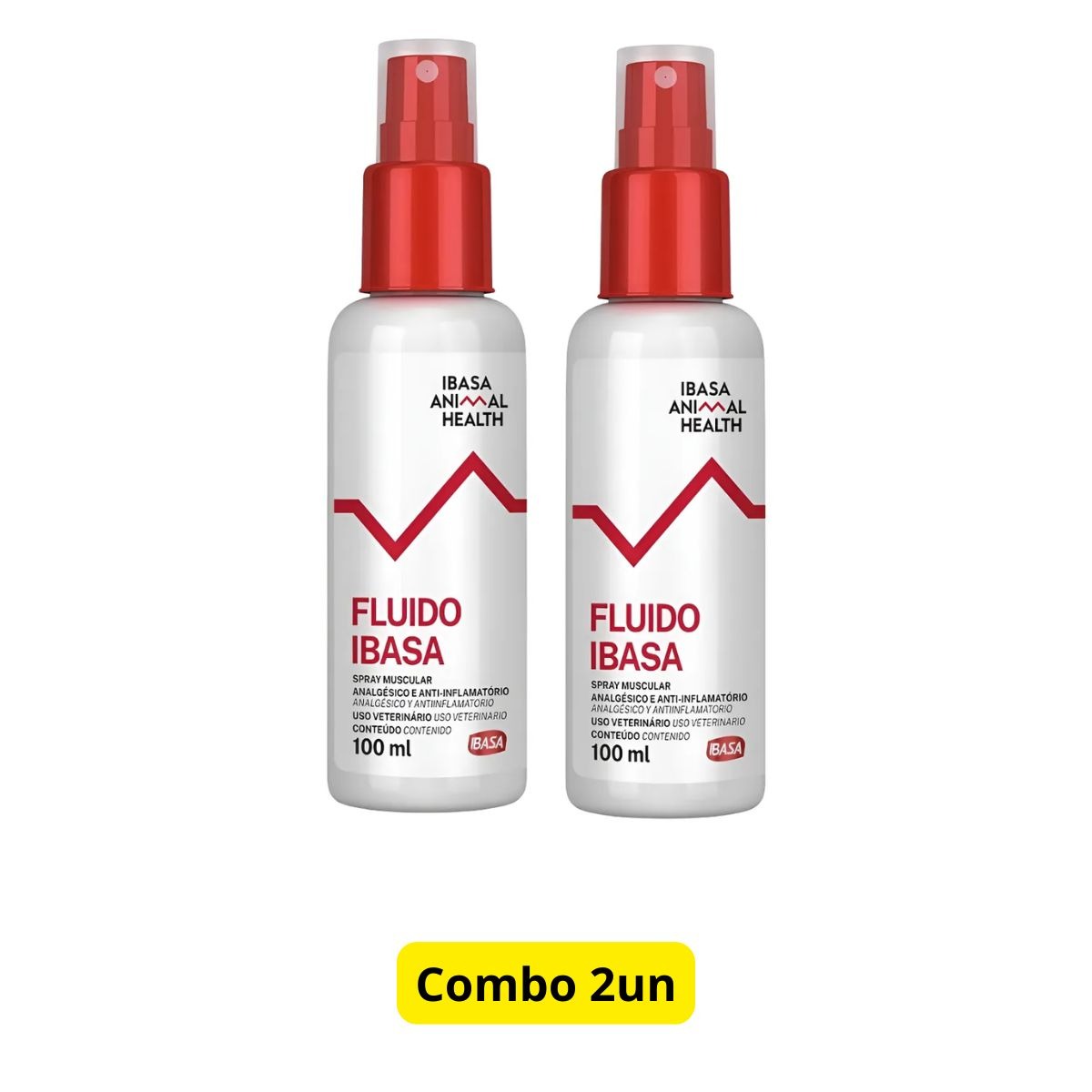 2un Fluido Ibasa Spray 100ml - Para Dor Muscular - Imagem 2