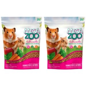 2un MegaZoo Extrusada Hamster E Gerbil 300g