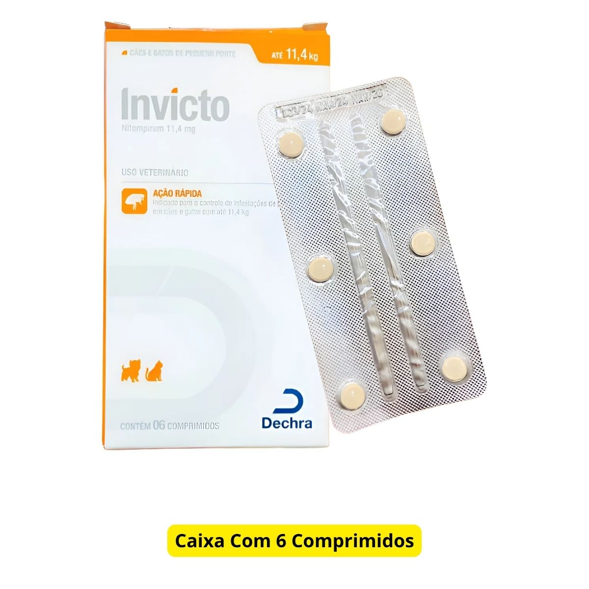 Invicto 11,4mg 6cp - Para Cães E Gatos - Dechra - Imagem 2