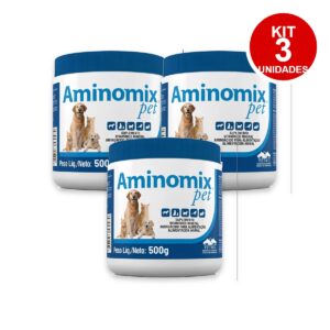 3un Aminomix Pet 500g - Suplemento Vitaminico - Vetnil