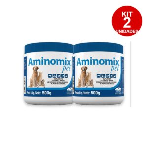 2un Aminomix Pet 500g - Suplemento Vitaminico - Vetnil