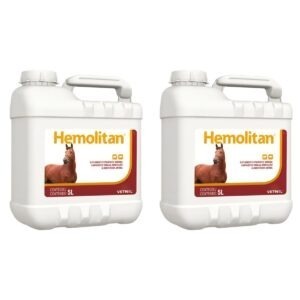 2 Hemolitan 5L Galão Suplemento Vitaminico Para Equinos