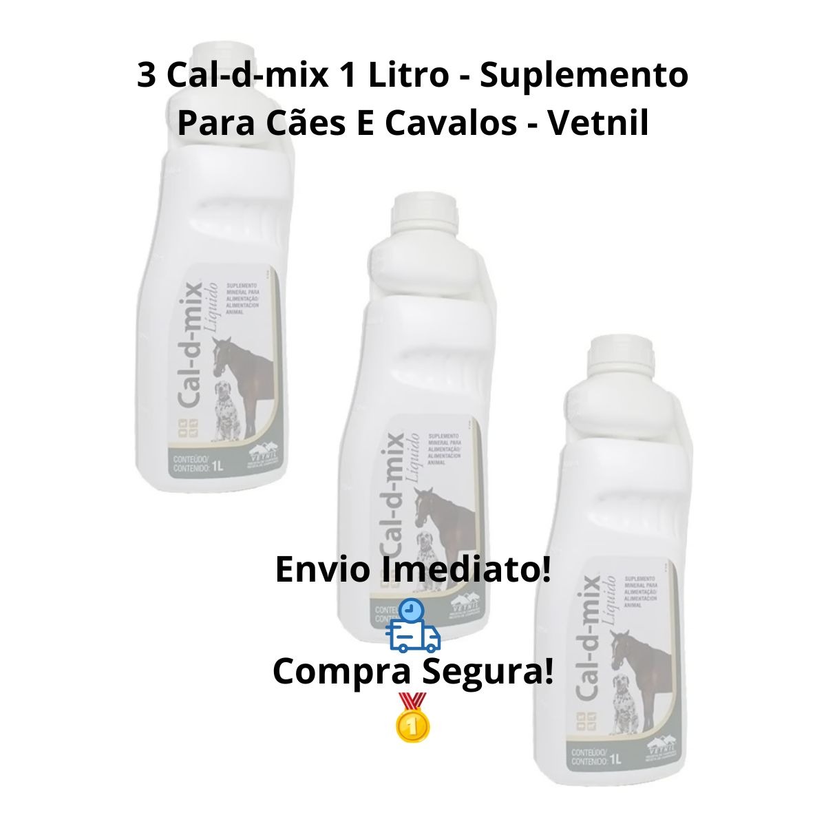 3 Cal-D-Mix Liquido 1 Litro - Vetnil - Imagem 5