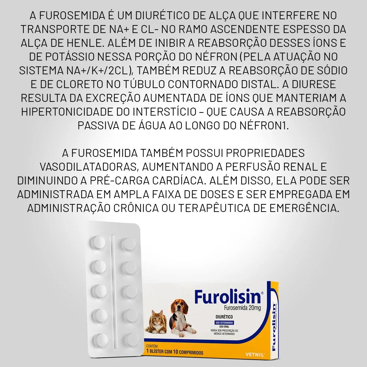 3 Cxs Furolisin 10mg 120 Comprimidos - Vetnil - Imagem 5