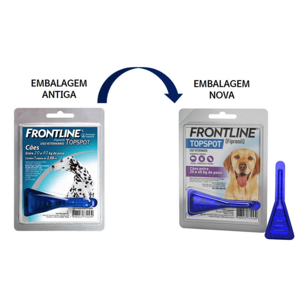 2 Frontline TopSpot 20kg a 40kg - Boehringer - Imagem 3