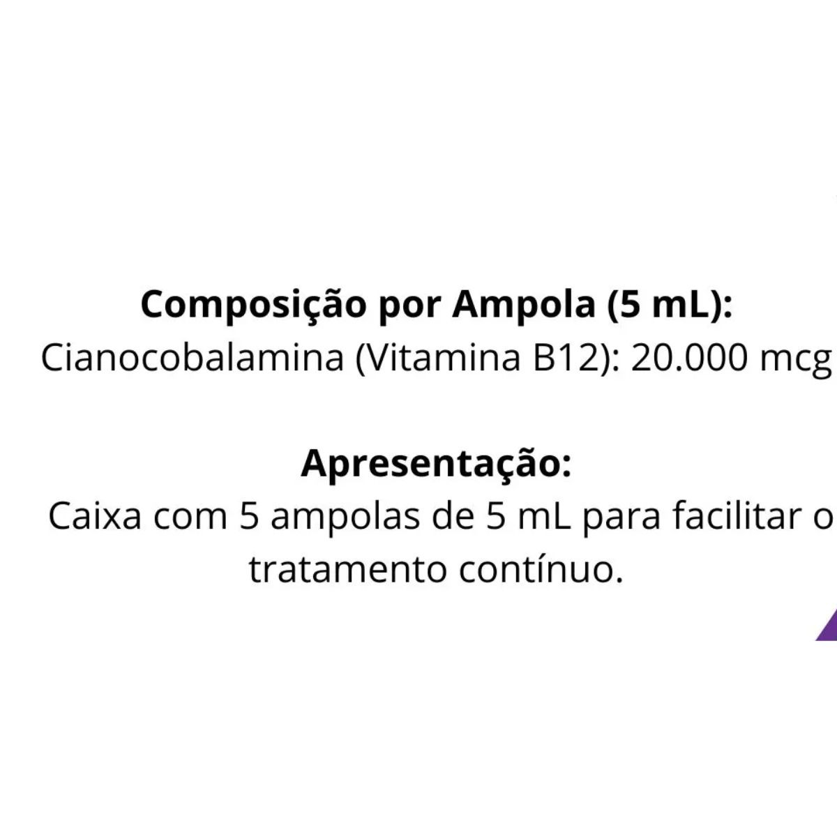 3 Cxs Hipervit 20000 Mcg Vitamina B12 Pra Animais 5 Ampolas - Imagem 6