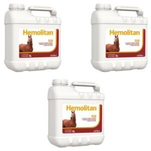 3 Hemolitan 5L Galão Suplemento Vitaminico Para Equinos