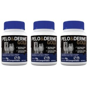 Kit 3 Pelo E Derme Gold 30 Comprimidos - Vetnil