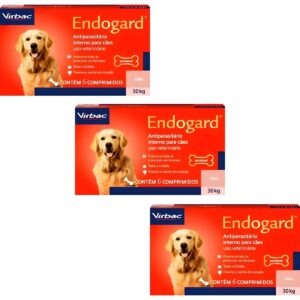 3 Endogard 30kg 6 Comprimidos - Virbac