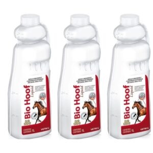 03 Bio Hoof 1 Litro Suplemento Vitaminico P/ Cavalos -Vetnil