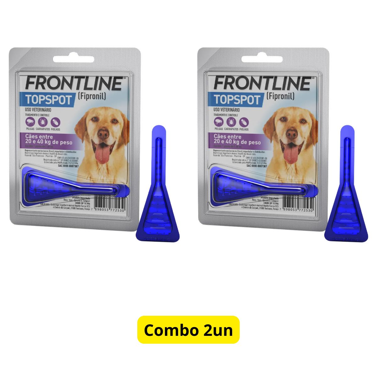 2 Frontline TopSpot 20kg a 40kg - Boehringer - Imagem 2