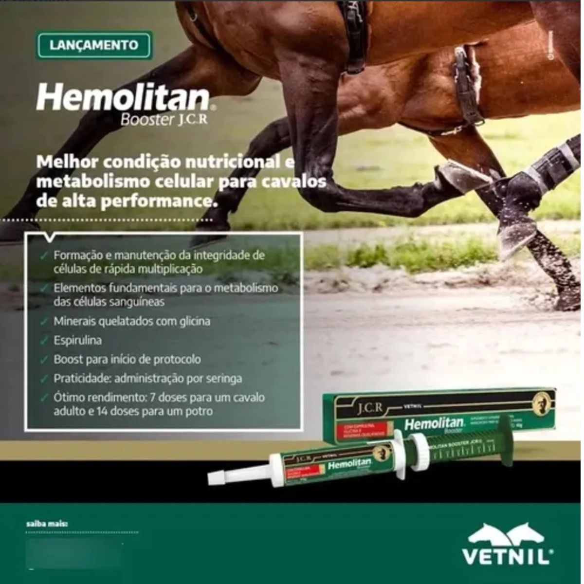 2 Hemolitan Booster Jcr Pasta 40g - Vetnil - Imagem 3