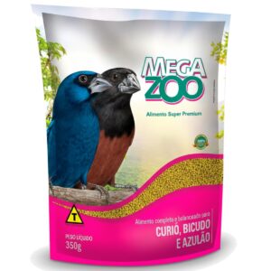 Megazoo Curio, Bicudo E Azulão 350g Ração Extrusada