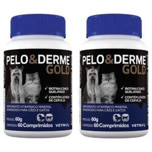 2un Pelo E Derme Gold 60 Comprimidos - Vetnil