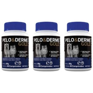 3un Pelo E Derme Gold 60 Comprimidos - Vetnil