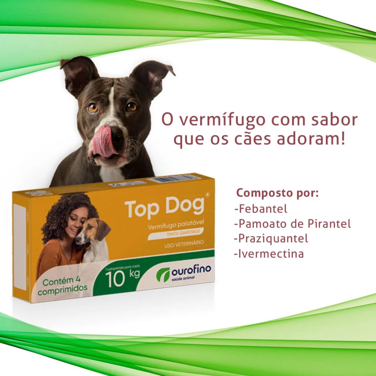2 Top Dog Vermífugo para Cães até 10kg com 4 Comprimidos – Val: Fev/26 - Imagem 4