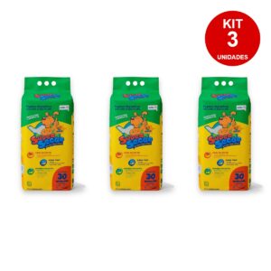 Kit 3 Tapete Higiênico Sanitário Canino Pet Super Secão 30un